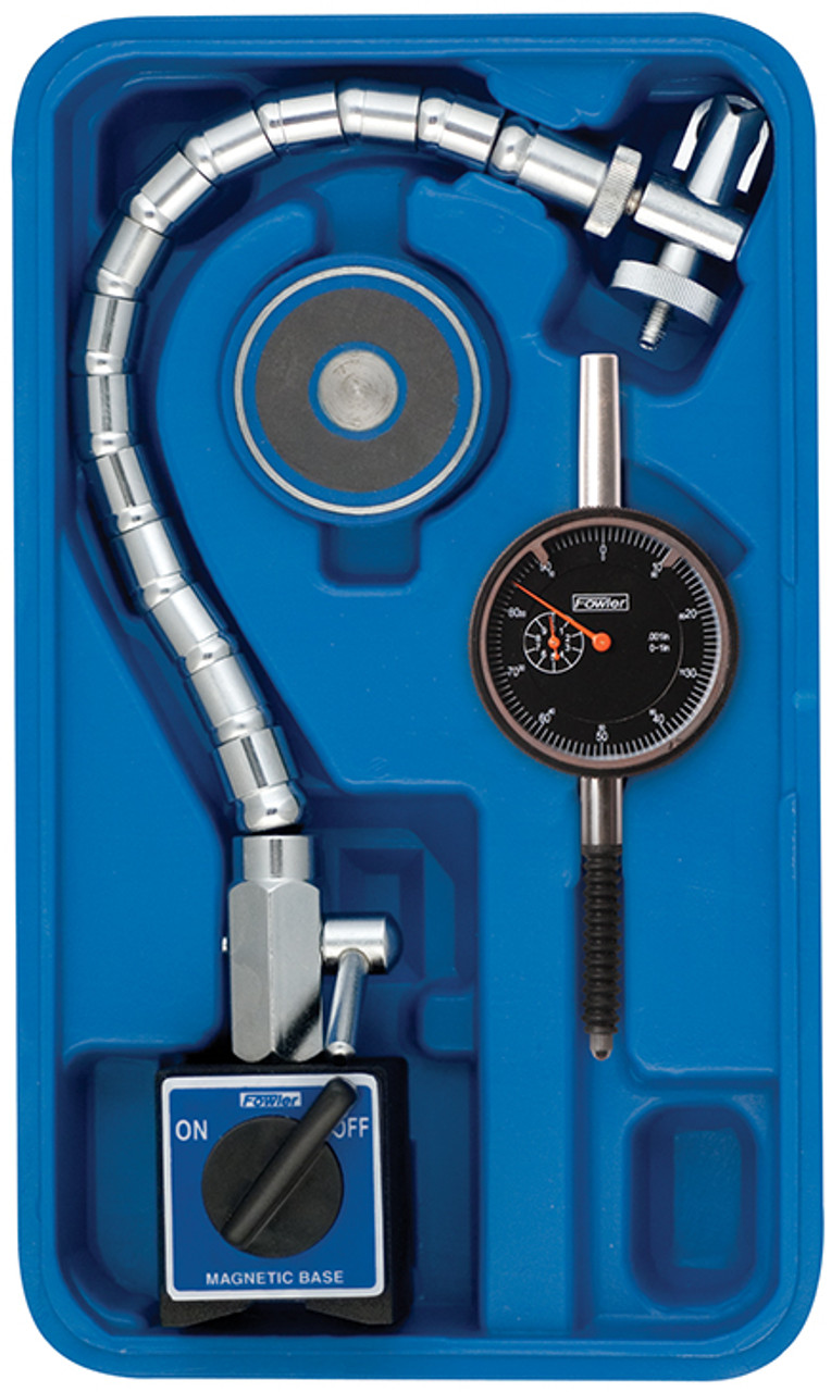 Picture of Fowler Chrome Flex Mag And X-Proof Ip54 Black Dial Face Indicator Set 52-585-455-0